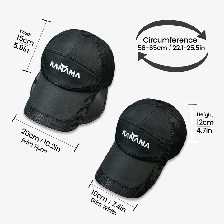 Retractable Wide Brim UPF50+ Quick-Drying Breathable Fishing Sun Hat