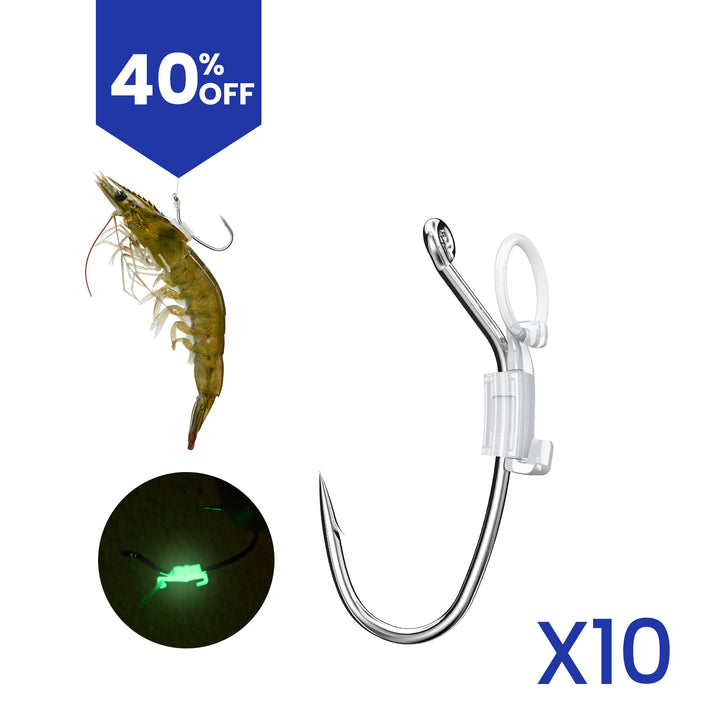 Luminous Live Shrimp Hooks