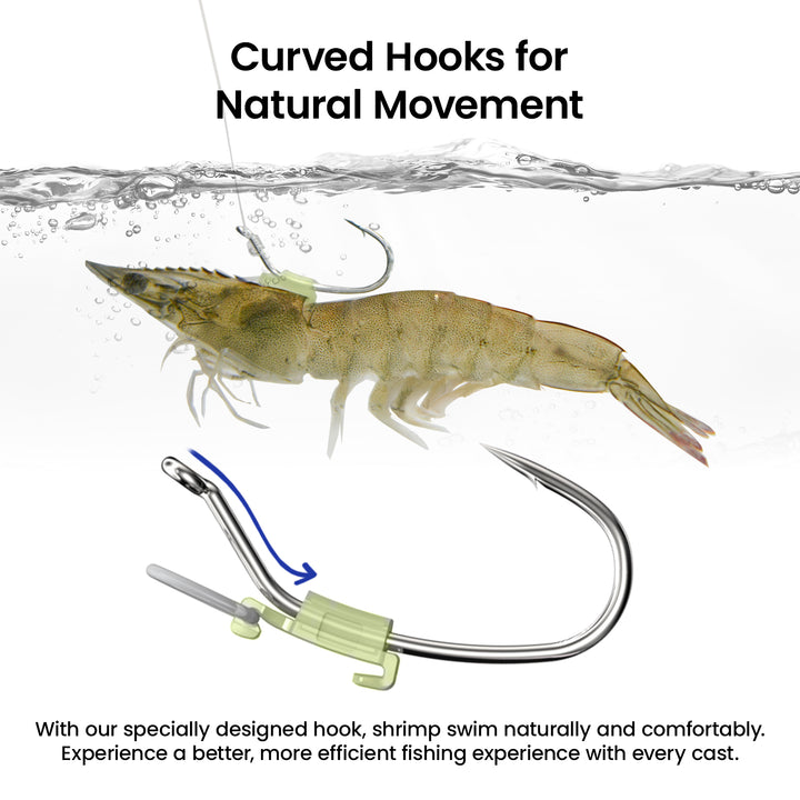 Kanama Luminous Live Shrimp Hooks