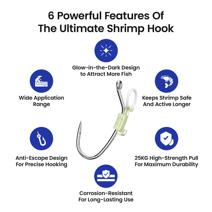 Kanama Luminous Live Shrimp Hooks